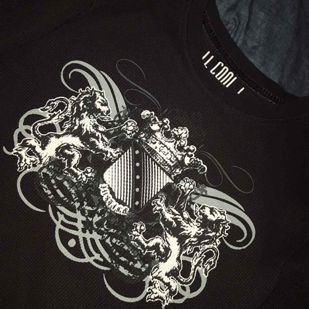 Black thermal long sleeve shirt